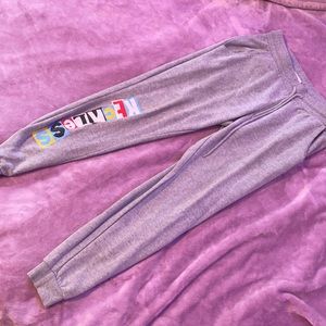 Reckless sweatpants that are gray